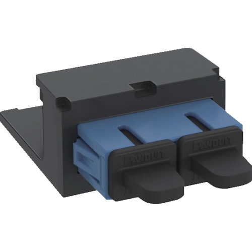 トラスコ中山 パンドウイット 光ファイバーSCアダプタモジュール デュプレックス OS1/OS2 CMDBUSCZBL(ご注文単位1個)【直送品】