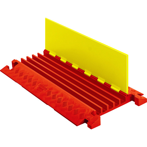 トラスコ中山 CHECKERS ラインバッカー 連結型ケーブルプロテクター 重量型 電線5本(ご注文単位1本)【直送品】