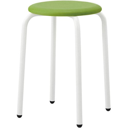 トラスコ中山 アイリスチトセ スツール CRS-42P 緑(ご注文単位1脚)【直送品】