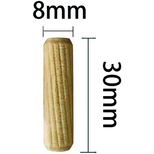 トラスコ中山 WAKI 木工ダボ 8X30 100個入り DB-015 3852100(ご注文単位1袋)【直送品】