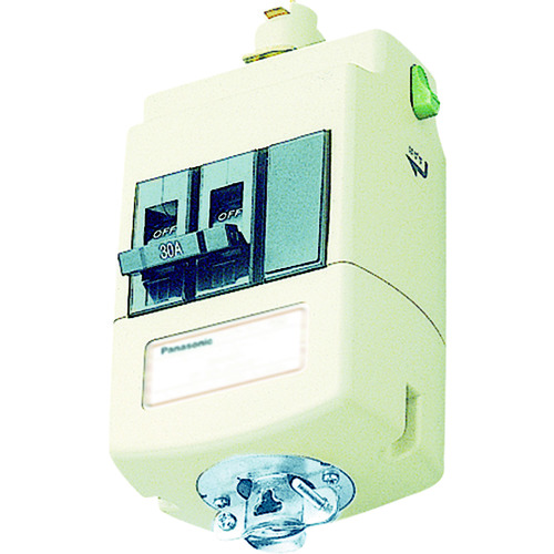 トラスコ中山 Panasonic ブレーカ付ターミナルプラグ1型2P20A(ご注文単位1個)【直送品】