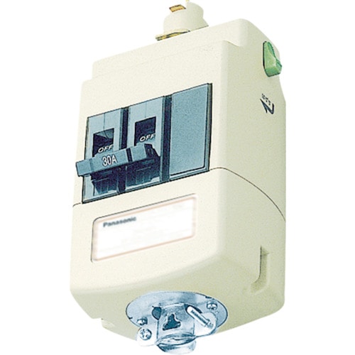 トラスコ中山 Panasonic ブレーカ付ターミナルプラグ3型2P30A(ご注文単位1個)【直送品】