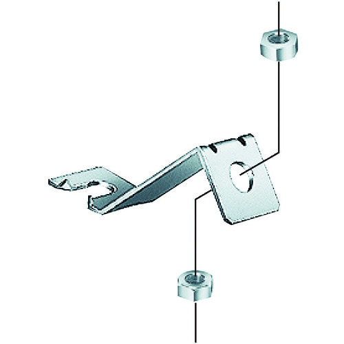 トラスコ中山 Panasonic 吊りボルト振れ止め金具 片側用 818-5396(ご注文単位1個)【直送品】