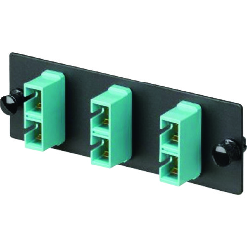 トラスコ中山 パンドウイット 光ファイバー SCアダプタパネル デュプレックス 6芯 OM4 1個入り FAP3WAQDSCZ(ご注文単位1個)【直送品】