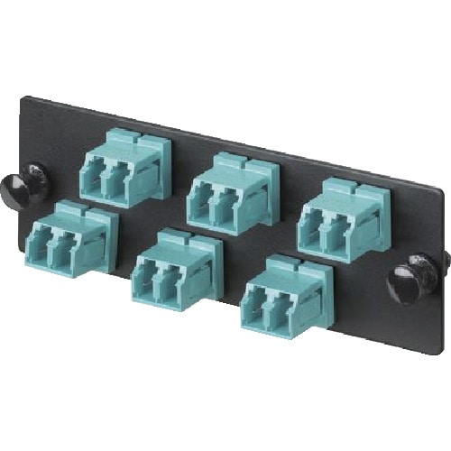 トラスコ中山 パンドウイット 光ファイバー LCアダプタパネル デュプレックス 12芯 OM3/OM4 FAP6WAQDLCZ(ご注文単位1個)【直送品】