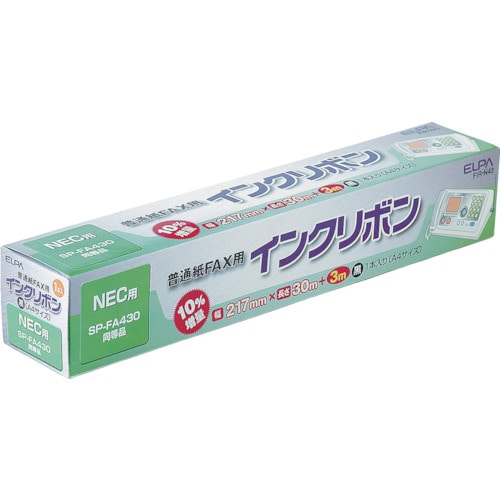 トラスコ中山 ELPA FAXインクリボン (1本入) リボン1本プリント枚数約110枚 818-9978(ご注文単位1パック)【直送品】