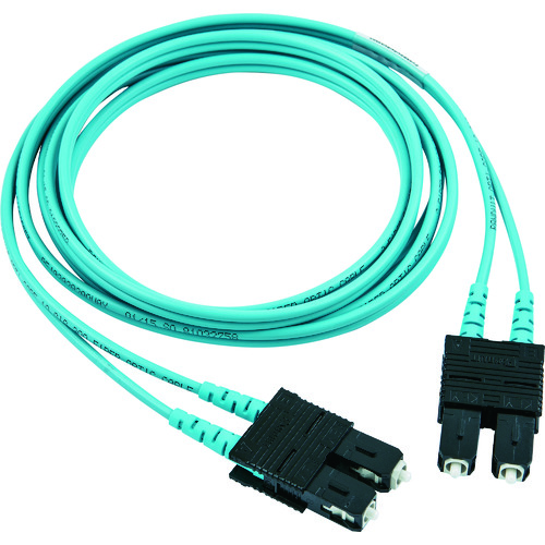 トラスコ中山 パンドウイット 光ファイバーパッチコード ライザー OM3 両端SCデュプレックス 2M 1本 FX23RSNSNSNM002(ご注文単位1本)【直送品】