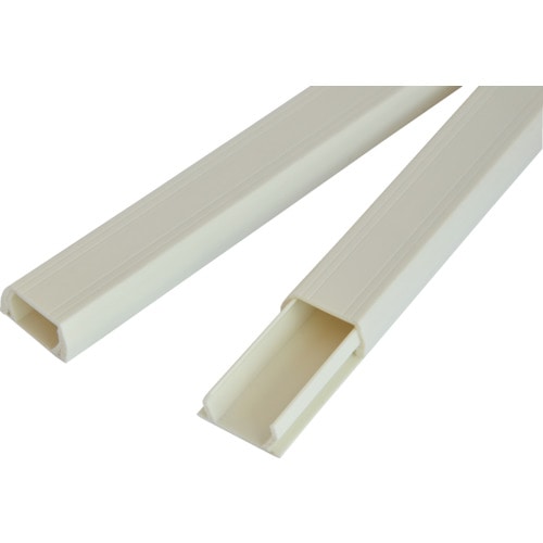 トラスコ中山 TRUSCO PVCモール 1号 アイボリー テープ無(ご注文単位1本)【直送品】