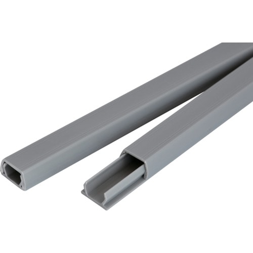 トラスコ中山 TRUSCO PVCモール 3号 グレー テープ無(ご注文単位1本)【直送品】