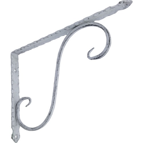 トラスコ中山 K.G.Y 鍛冶屋の棚受200×275 白 (ご注文単位1本)【直送品】