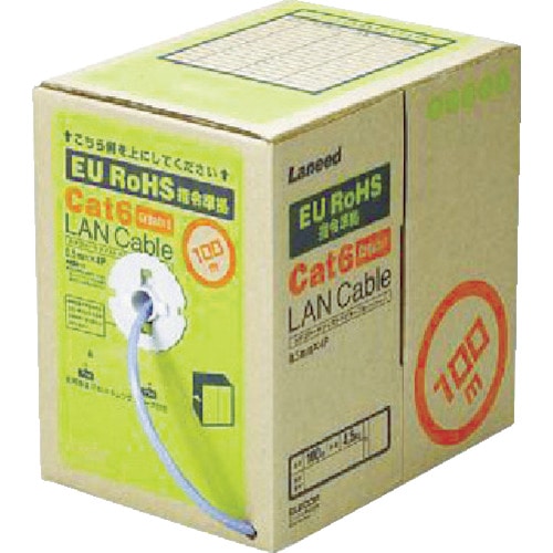 トラスコ中山 エレコム EURoHS指令準拠LANケーブル300m/リール巻ライトグレー(ご注文単位1箱)【直送品】