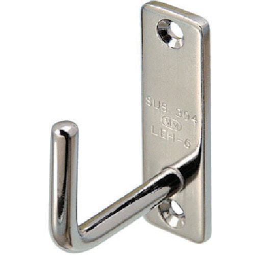 トラスコ中山 水本 ステンレス ロングアイフック 30mm×120mm 使用荷重0.29kN(ご注文単位1個)【直送品】