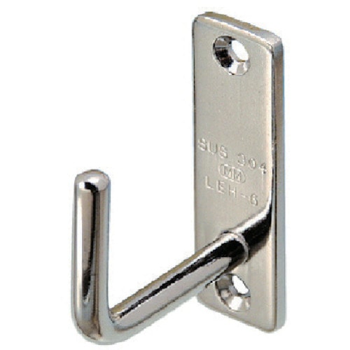 トラスコ中山 水本 ステンレス ロングアイフック 24mm×80mm 使用荷重0.16kN(ご注文単位1個)【直送品】