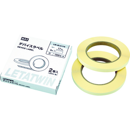 トラスコ中山 MAX チューブマーカー レタツイン LM-550W用 デバイスラベル(2個入) 855-0364(ご注文単位1箱)【直送品】