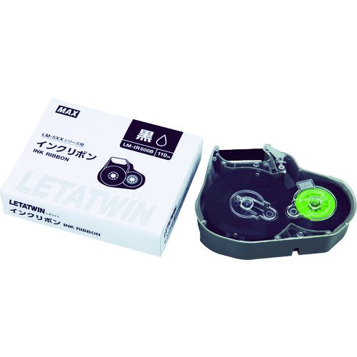 トラスコ中山 MAX チューブマーカー レタツイン 専用インクリボンカセット 855-0353(ご注文単位1個)【直送品】