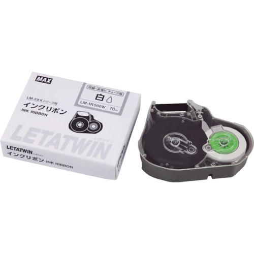 トラスコ中山 MAX チューブマーカー レタツイン 専用インクリボンカセット 855-0355(ご注文単位1個)【直送品】