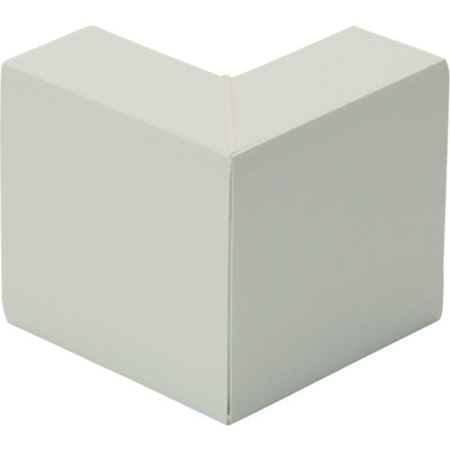 トラスコ中山 マサル エムケーダクト付属品 外マガリ 130×60型 ミルキーホワイト(ご注文単位1個)【直送品】