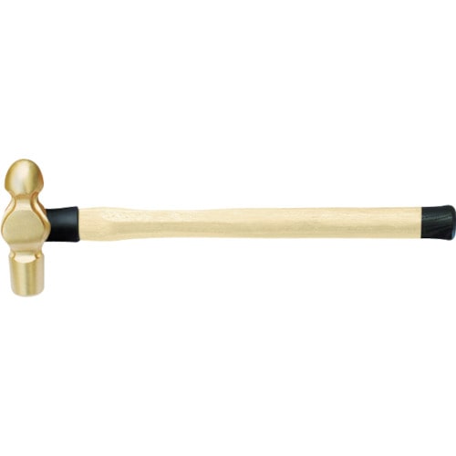 トラスコ中山 バーコ 防爆ハンマー ノンスパーキングボールハンマー 頭長116mm 頭径34mm(ご注文単位1本)【直送品】