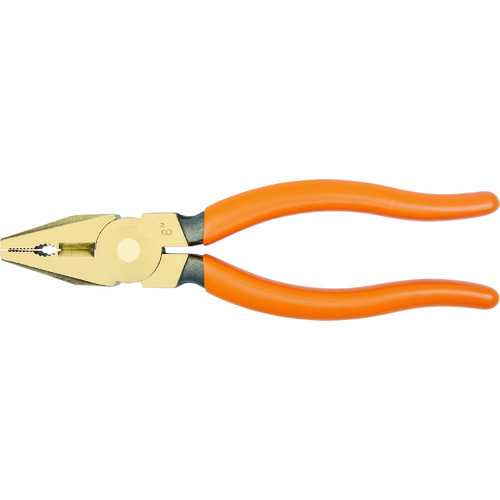 トラスコ中山 バーコ 防爆ペンチ ノンスパーキングコンビネーションプライヤー 鉄線切断1.0mm 全長150mm(ご注文単位1個)【直送品】