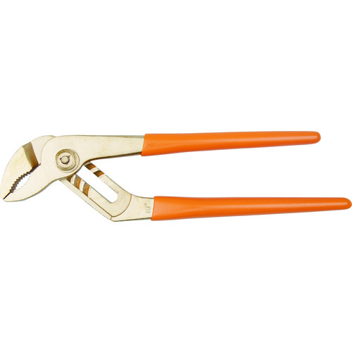 トラスコ中山 バーコ 防爆プライヤー ノンスパーキングウォーターポンププライヤー 最大口開き45mm(ご注文単位1個)【直送品】