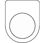 トラスコ中山 TRUSCO スイッチ銘板 無地 φ22.5(5枚入り)(ご注文単位1パック)【直送品】