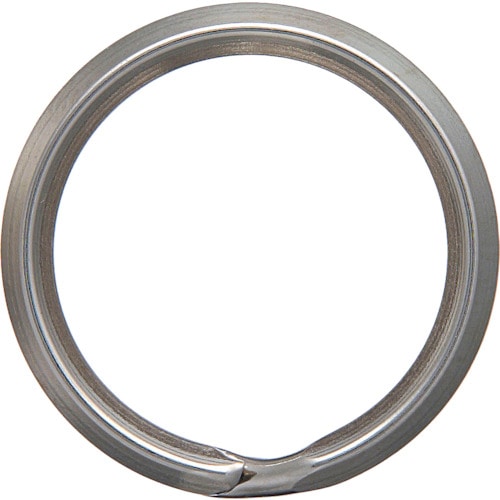 トラスコ中山 ニッサチェイン ニッケルキーリング32mm(10個入)(ご注文単位1パック)【直送品】