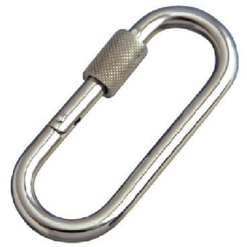 トラスコ中山 水本 ステンレス プチカラビナ(環付) 線径8mm長さ74mm(ご注文単位1個)【直送品】