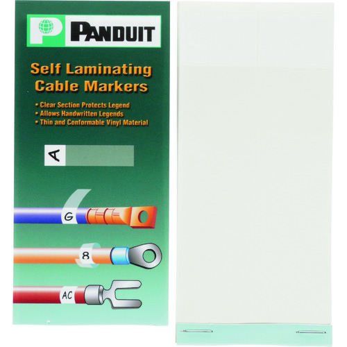 トラスコ中山 パンドウイット 書き込み用セルフラミネートタイプマーカーブック(ご注文単位1袋)【直送品】