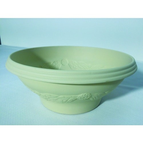 トラスコ中山 IRIS 191771 レリーフボールプランター ウォームベージュ 360(ご注文単位1個)【直送品】