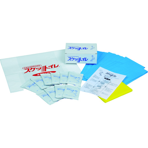 トラスコ中山 ニッソーファイン 非常用排便収納袋 スケットイレ(ご注文単位1セット)【直送品】