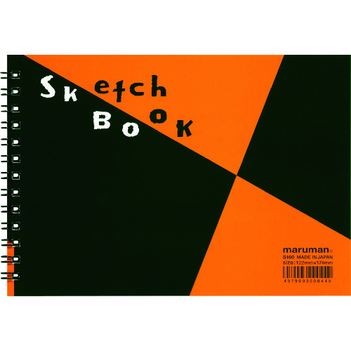 トラスコ中山 マルマン B6E スケッチブック 図案印刷シリーズ(ご注文単位1冊)【直送品】