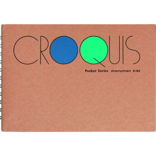 トラスコ中山 マルマン ノート ポケット判 クロッキー 白クロッキー紙 ポケットサイズ(ご注文単位1冊)【直送品】