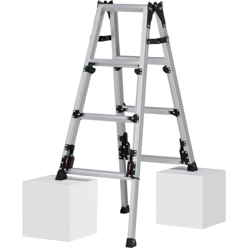 トラスコ中山 ピカ 上部操作式四脚アジャスト式はしご兼用脚立スタッピーSCN型 553-5842(ご注文単位1台)【直送品】