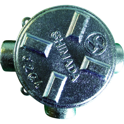 トラスコ中山 島田 鋳鉄 耐圧防爆構造ジャンクションボックス PF1/2(ご注文単位1個)【直送品】