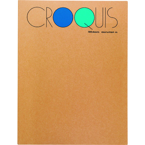 トラスコ中山 マルマン ノート クロッキー 白クロッキー356×268 Lサイズ(ご注文単位1冊)【直送品】