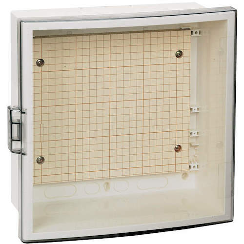 トラスコ中山 河村電器 プラボックス 屋内型 透明アクリルドア(ご注文単位1台)【直送品】