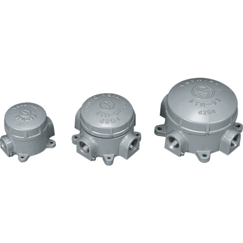 トラスコ中山 島田 アルミニウム合金鋳物 耐圧防爆構造ターミナルボックス(三方向) PF3/4(ご注文単位1個)【直送品】