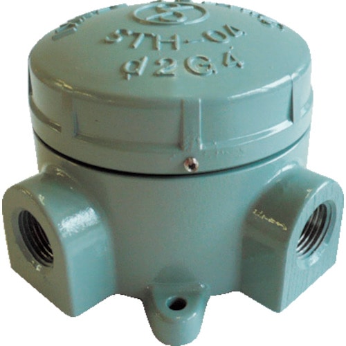 トラスコ中山 島田 アルミニウム合金鋳物 耐圧防爆構造ターミナルボックス(四方向) PF1(ご注文単位1個)【直送品】