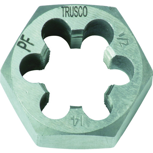 トラスコ中山 TRUSCO 六角サラエナットダイス PF1/2-14(ご注文単位1個)【直送品】