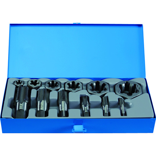 トラスコ中山 TRUSCO 六角サラエナットダイス タップセット PSガス管ネジ用(ご注文単位1セット)【直送品】