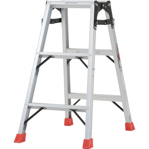 トラスコ中山 TRUSCO はしご兼用脚立 アルミ合金製・脚カバー付 高さ0.81m(ご注文単位1台)【直送品】