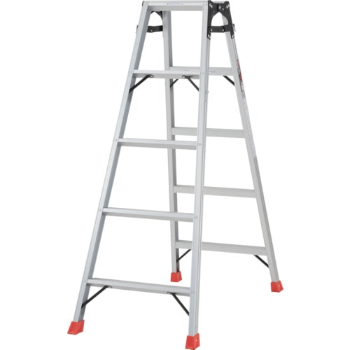 トラスコ中山 TRUSCO はしご兼用脚立 アルミ合金製・脚カバー付 高さ1.40m(ご注文単位1台)【直送品】