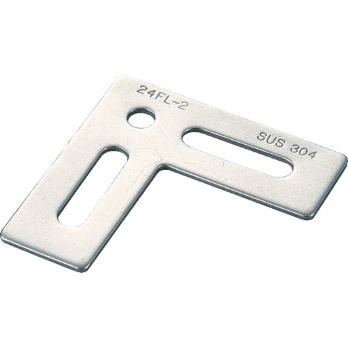 トラスコ中山 TRUSCO ジョイント金具24型フラット クロム 寸法65X65 穴数3(ご注文単位1個)【直送品】