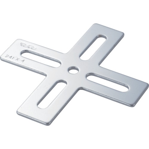 トラスコ中山 TRUSCO ジョイント金具24型フラット クロム 寸法105X100 穴数5(ご注文単位1個)【直送品】