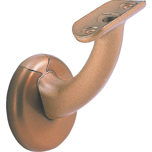 トラスコ中山 MK D-261 32・35Φ兼用脱着式壁半受ブラケット(カバー式) ゴールド(ご注文単位 1個)【直送品】