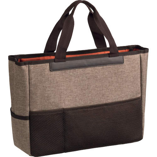 トラスコ中山 ライオン モバイルトートバッグ〈レビモ〉 IB-28 ブラウン 429-0014 (ご注文単位1個) 【直送品】