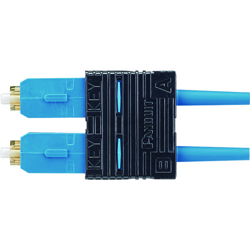 トラスコ中山 パンドウイット 研磨済みSC光コネクタ デュプレックス OS1/OS2 青 128-7582 (ご注文単位1袋) 【直送品】