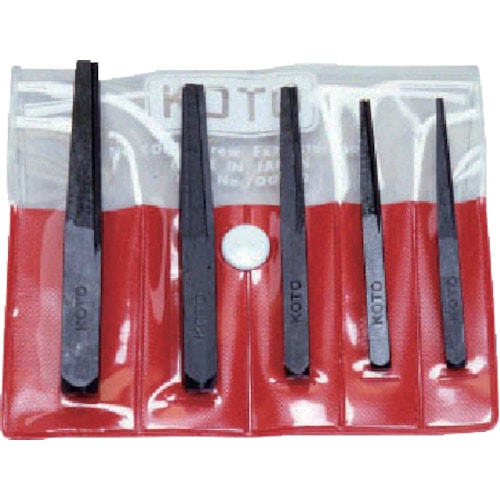 トラスコ中山 日平 ボルト外し スクリューエキストラクター 5本組 837-5979 (ご注文単位10個) 【直送品】