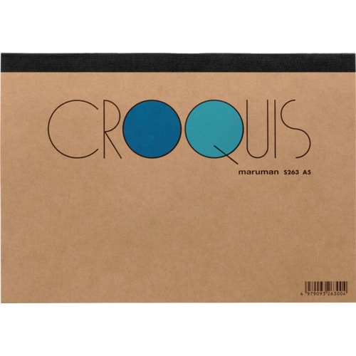 トラスコ中山 マルマン A5 クロッキーパッド 白クロッキー紙 405-7804 (ご注文単位1冊) 【直送品】