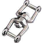 トラスコ中山 水本 ステンレス 沈みダブルシャックル 全長64mm 849-3211 (ご注文単位1個) 【直送品】